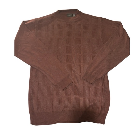 After Dark Other - Elegant Brown Crewneck Sweater for Men